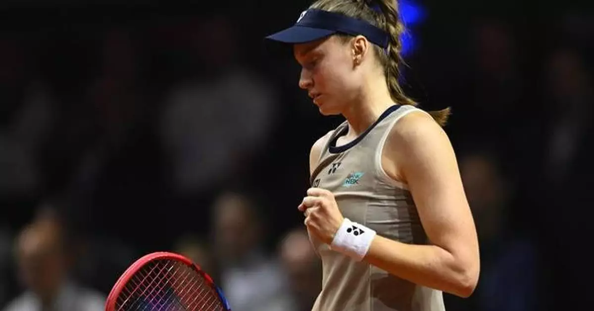 Rybakina beats Muchova 7-5, 6-1 to win the Porsche Tennis Grand Prix