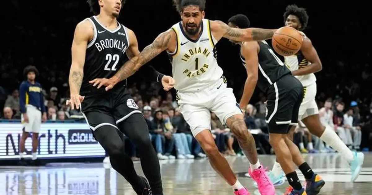 Pacers get double-digit scoring from 7 players in a 123-94 win over the Nets