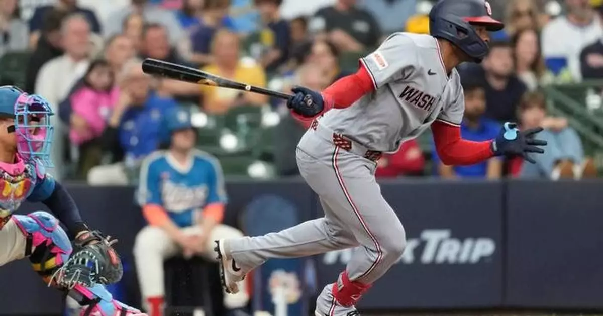 Nationals win 8-6 to complete first sweep of Brewers since 2011