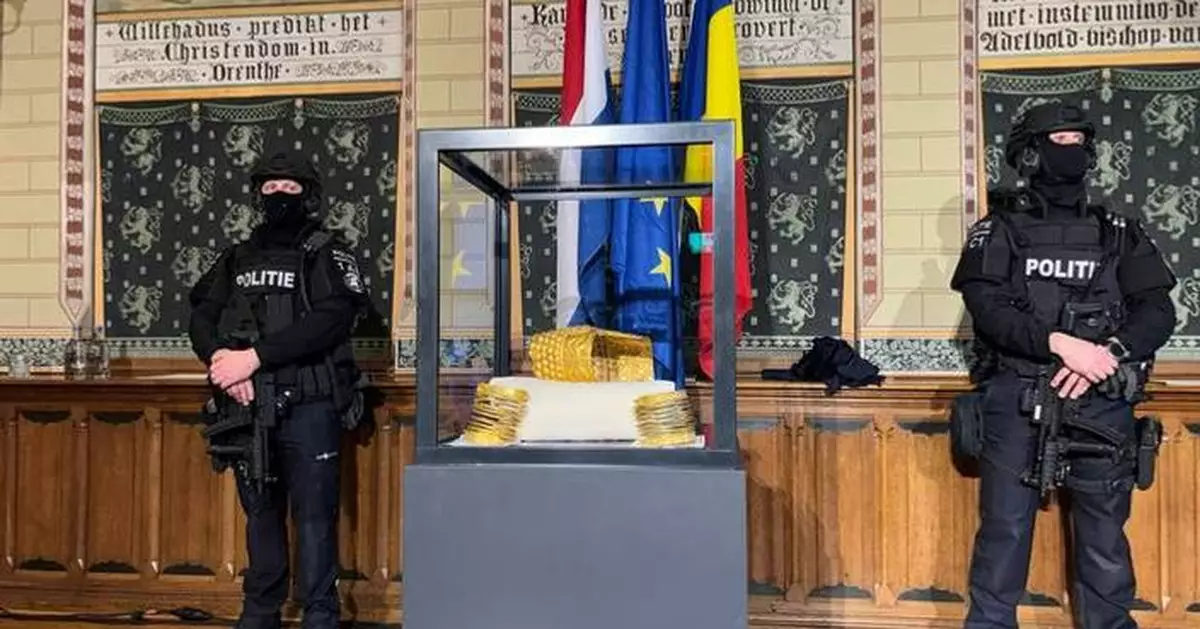 A priceless ancient golden helmet stolen from a Dutch museum is recovered