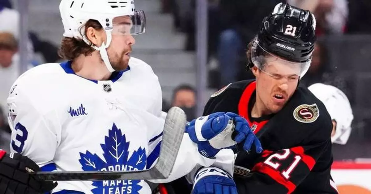 Short-handed Senators overpower Maple Leafs 3-1 in regular-season finale