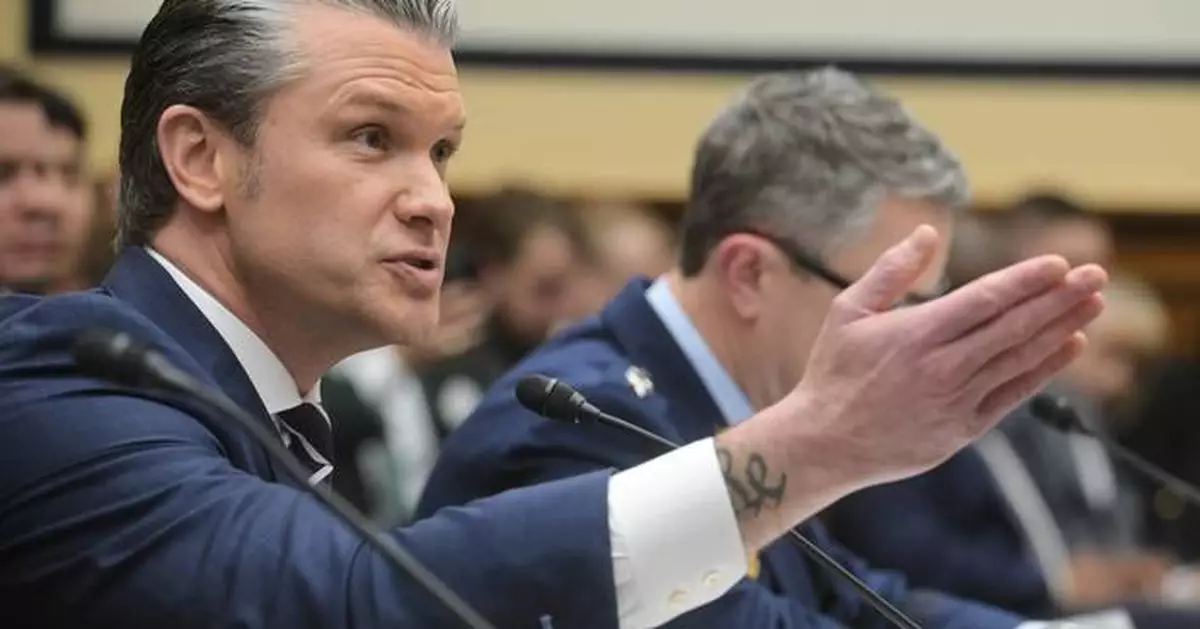 The Latest: Hegseth faces a second day of Democrats grilling him over the Iran war