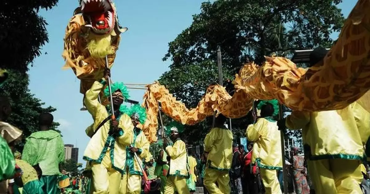 Thousands flood Lagos' vibrant Fanti Carnival to celebrate Afro-Brazilian heritage
