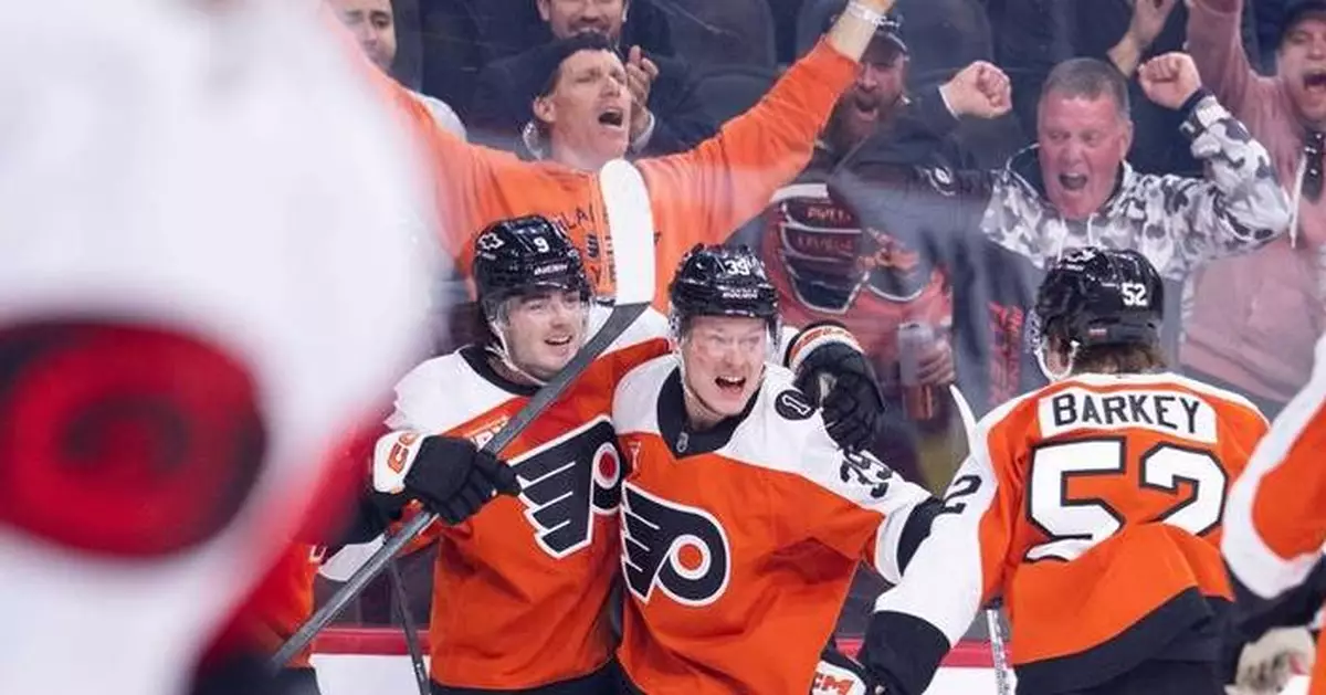 The orange-and-black are back as Flyers celebrate clinching 1st playoff spot since 2020