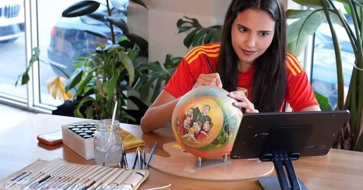 In Miami, soccer balls are turned into one-of-a-kind art as World Cup nears