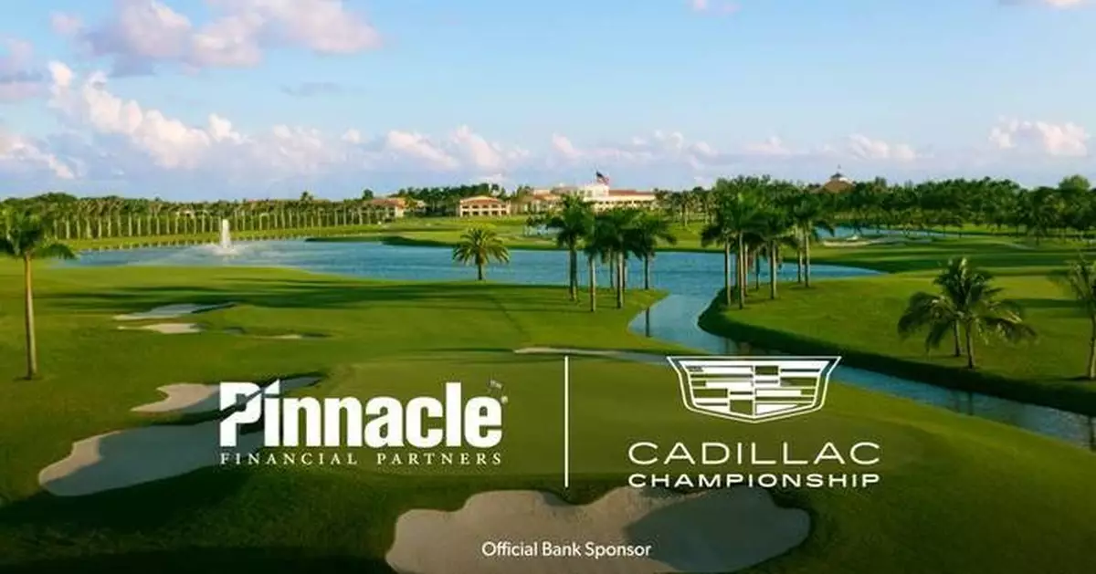 Pinnacle Financial Partners named Official Bank of the Cadillac Championship in South Florida