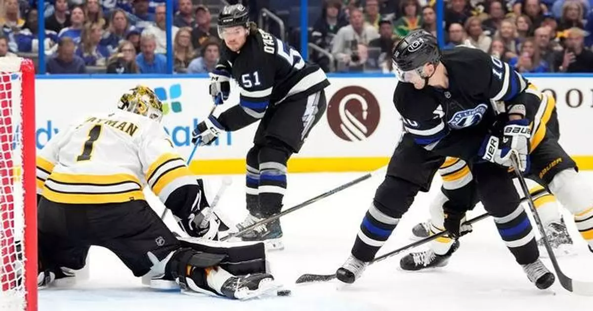 Lightning beat the Bruins 3-1 hours after securing a playoff spot