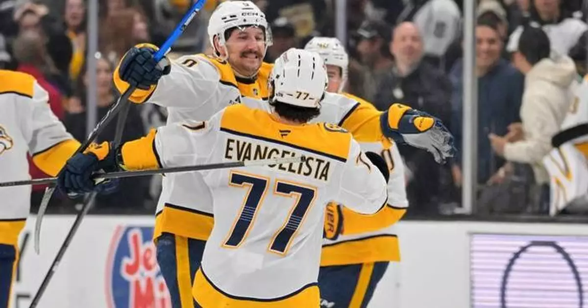 Predators beat the Sharks for the 15th straight time with a 6-3 victory
