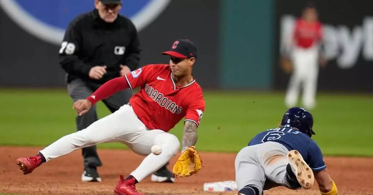 Martinez pitches Rays past Guardians 1-0 for their 6th straight win