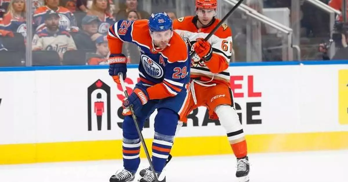 Leon Draisaitl returns to lineup and gets 2 assists to help Oilers beat Ducks in playoff opener