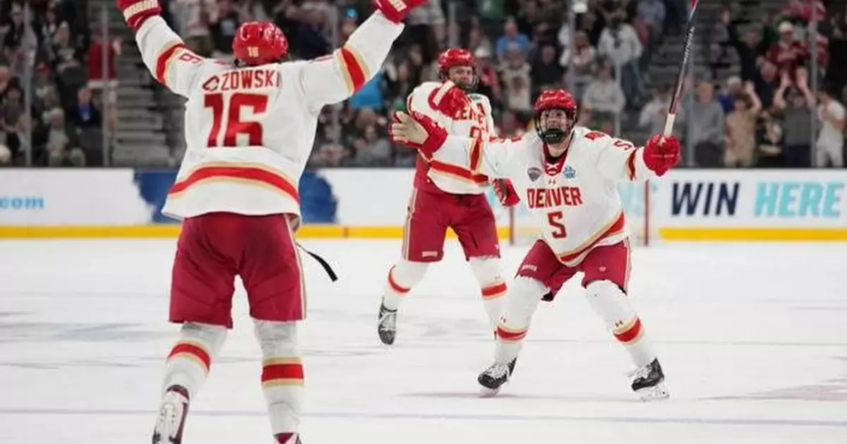 Denver beats Wisconsin 2-1 for its 11th national title, 3rd in 5 years