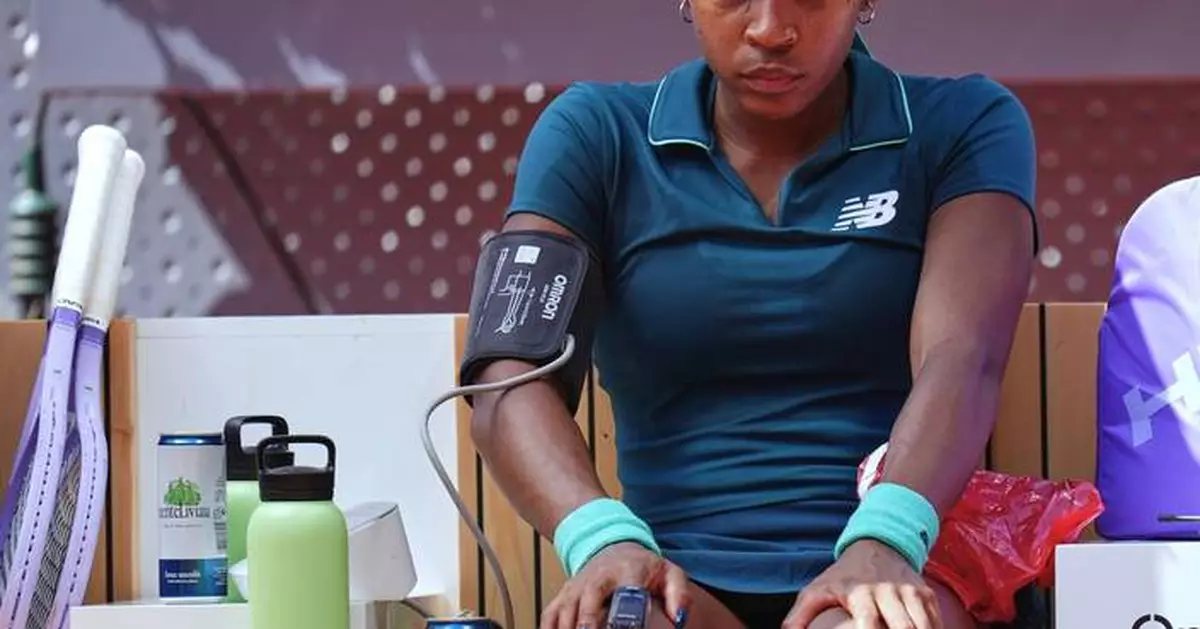Coco Gauff overcomes vomiting on court to beat Sorana Cirstea in Madrid