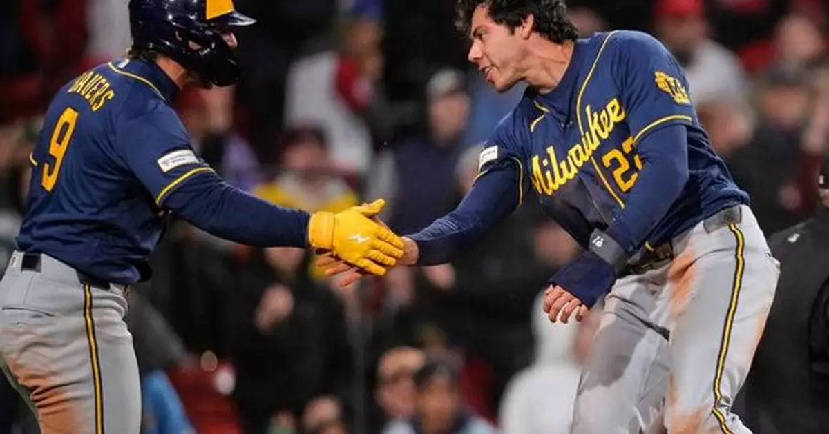 Brewers beat stumbling Red Sox 8-6 behind Mitchell's tiebreaking single and 3 hits from Yelich