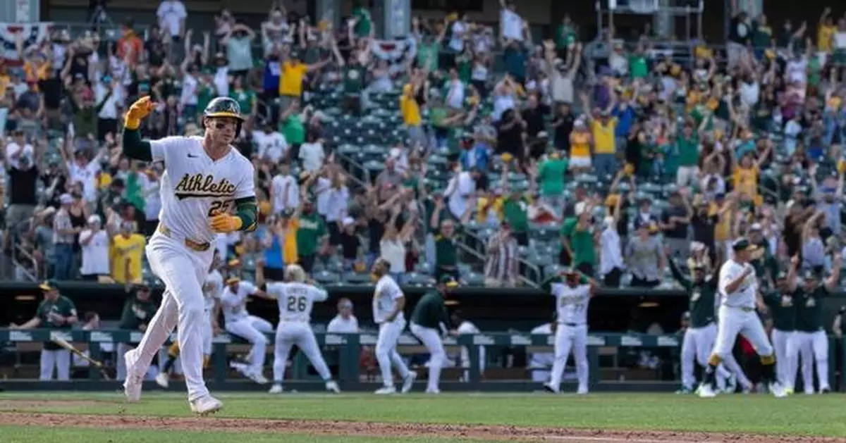 Brent Rooker caps huge game with walk-off homer in 10th to give A's a 12-10 win over Astros