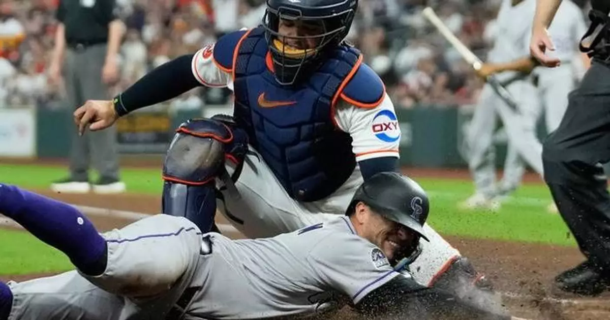 Hunter Goodman powers the Rockies past the Astros 3-2, snapping a 6-game skid
