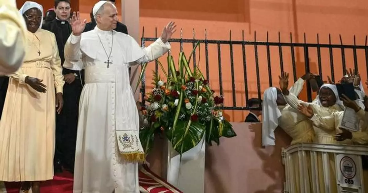 Photos of Pope Leo XIV's trip to Africa