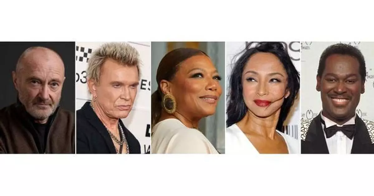 Phil Collins, Iron Maiden, Sade, Oasis, Wu-Tang Clan and Luther Vandross get into Rock Hall