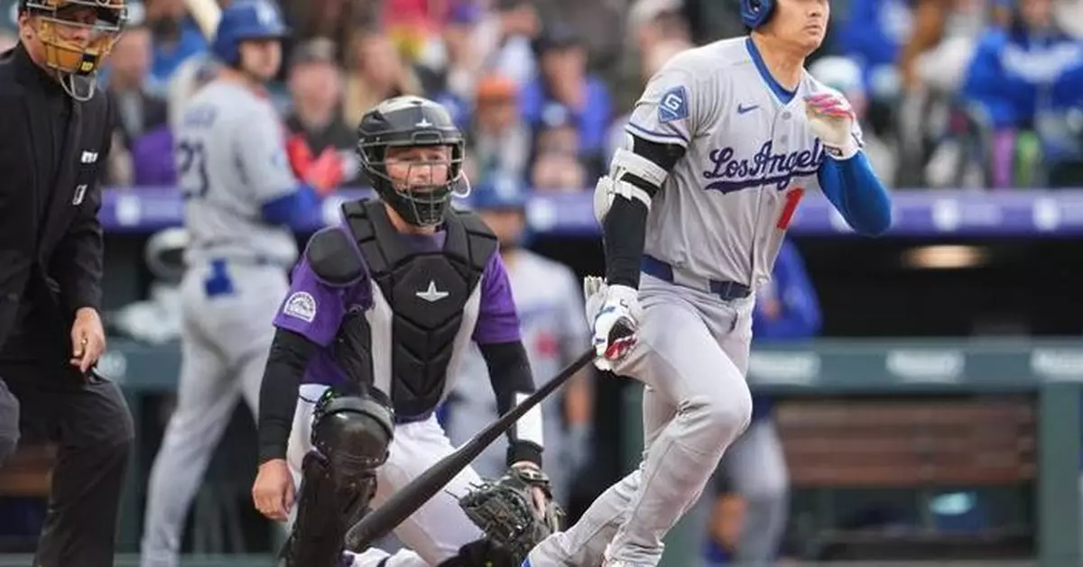 Johnson's go-ahead 2-run double in the 6th helps Rockies beat Dodgers 4-3