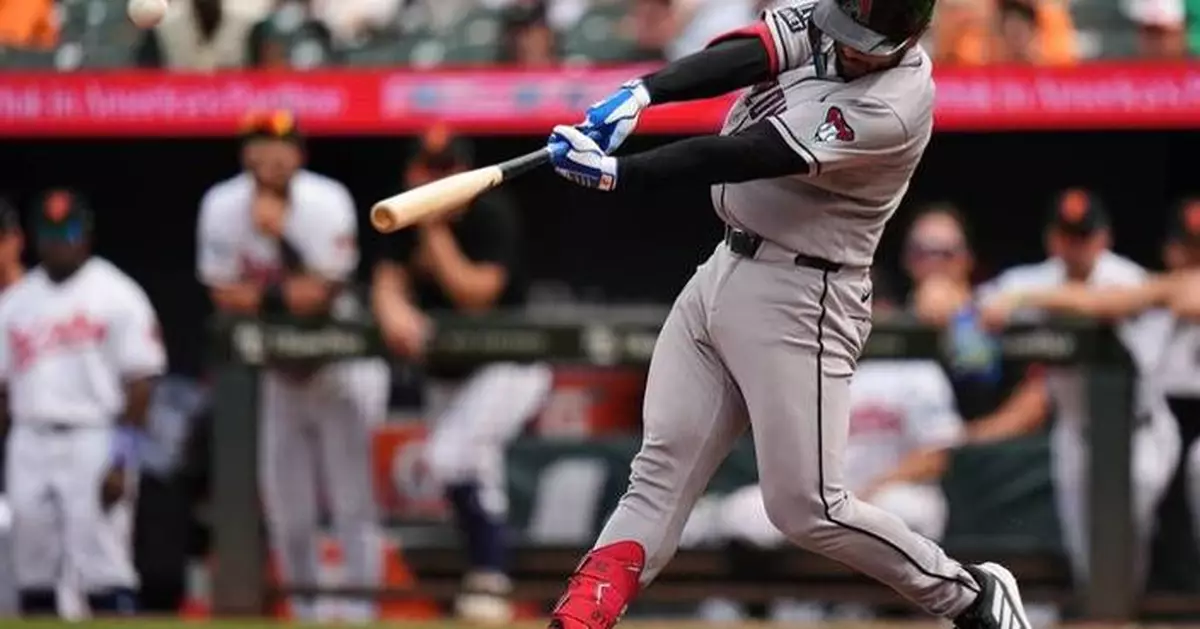 Adrian Del Castillo homers in the 10th inning to lead Diamondbacks to 8-5 win over Orioles
