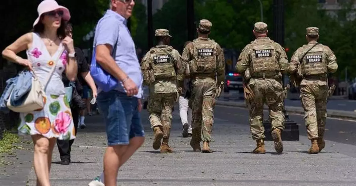 With no end in sight to their deployment, National Guard troops roam Washington