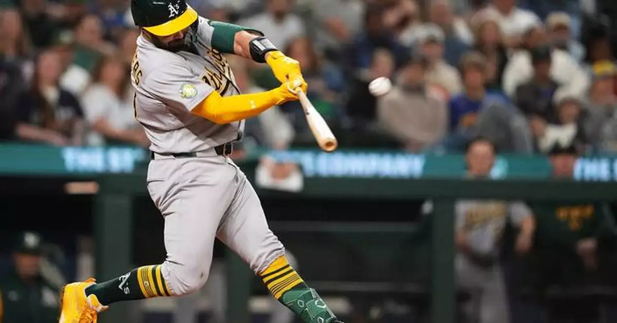 Shea Langeliers hits his 8th homer as Athletics beat scuffling Mariners 5-2