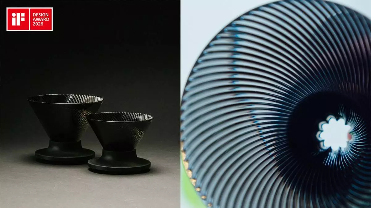 The V60 Dripper NEO, winner of the iF Design Award 2026, was recognized for its innovation, brand alignment, ease of use, and outstanding brewing performance. Its refined rib structure enables faster, cleaner extraction that produces a sweet, vibrant cup with minimal bitterness. (Credit: HARIO©)