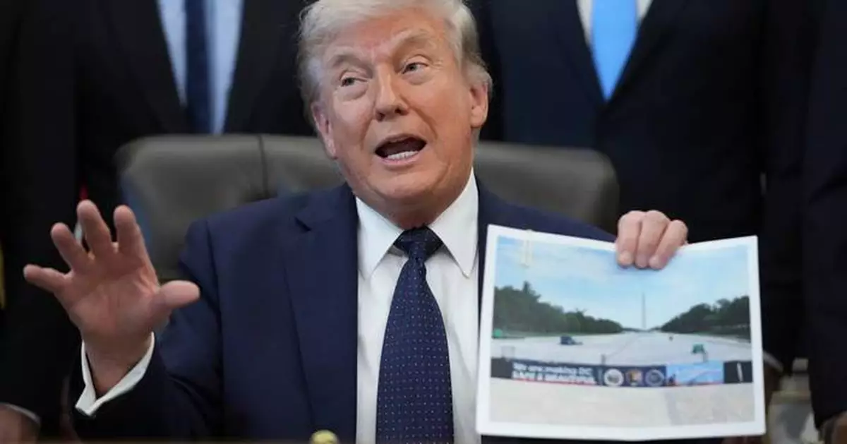 Lincoln Memorial Reflecting Pool gets a blue coating as Trump tackles renovation project