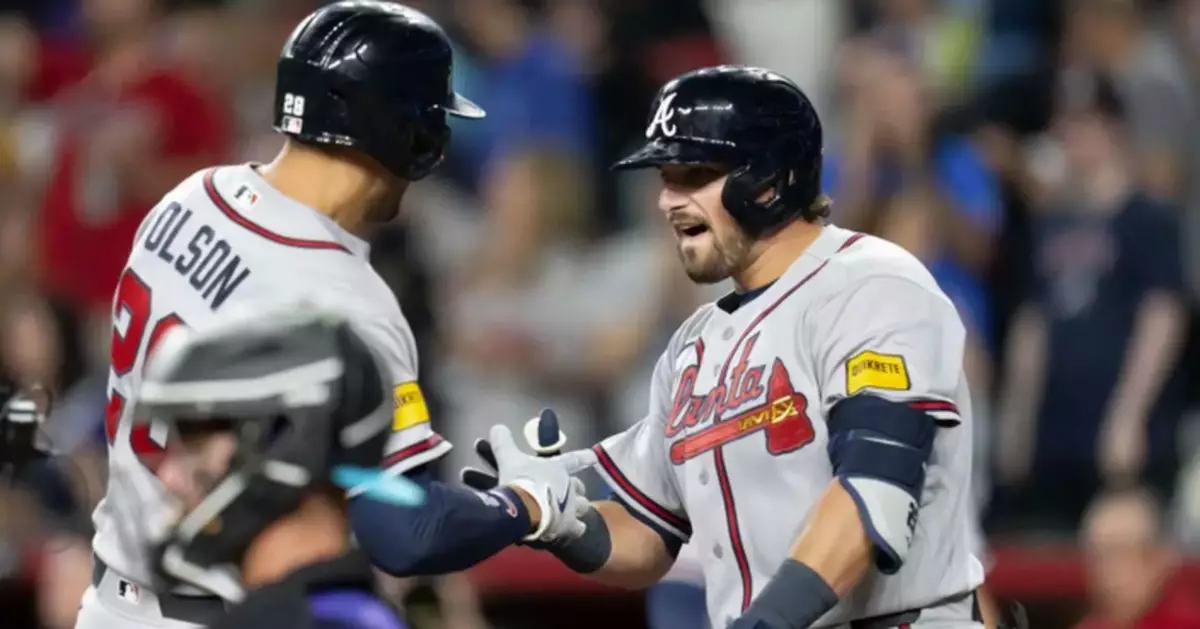 Albies and Olson hit back-to-back homers in 9th to give Braves 2-0 win over Diamondbacks