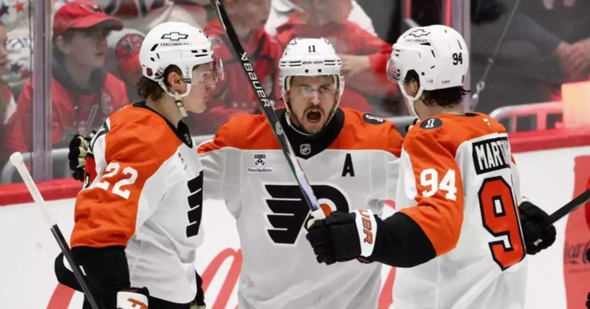 Porter Martone’s OT power-play goal lifts Flyers past Bruins 2-1, keeps playoff push alive