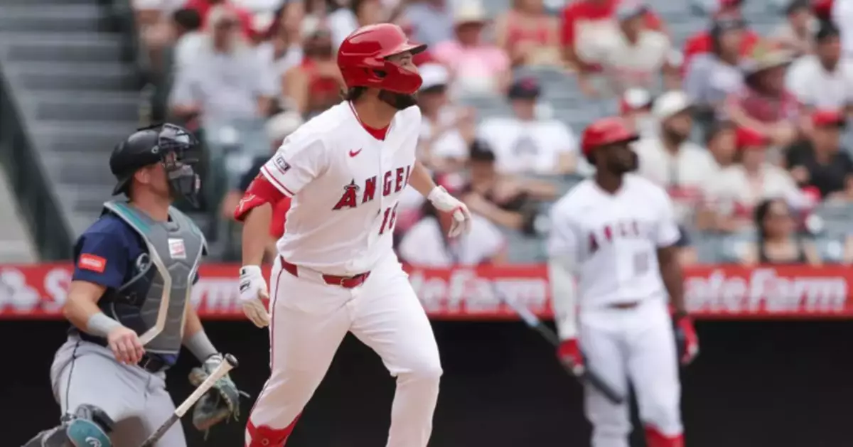 Nolan Schanuel's sacrifice fly lifts Angels to 8-7 win over Mariners in 11 innings