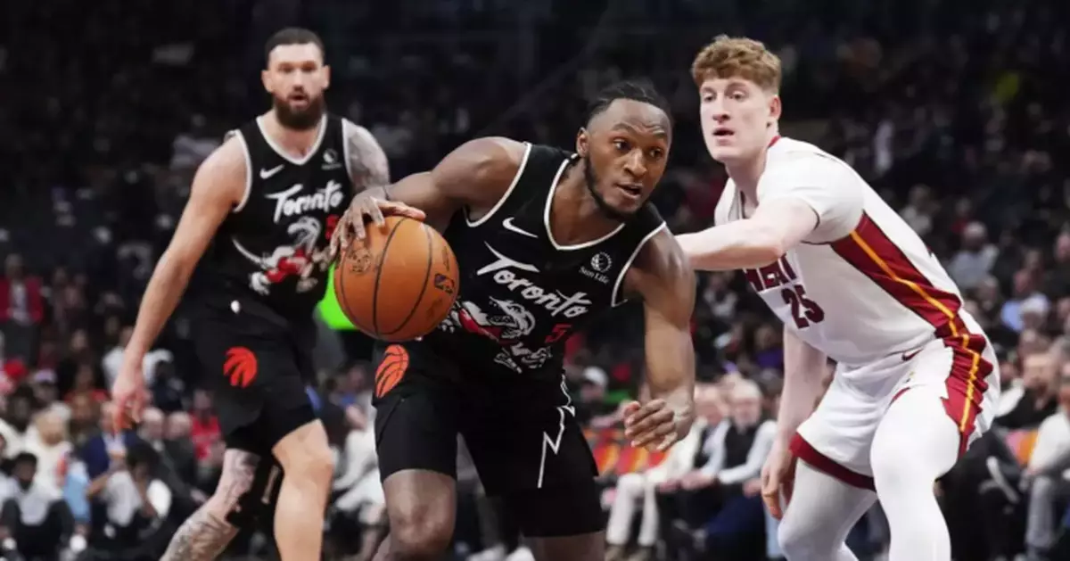 Ingram scores season-high 38, Raptors move closer to playoff berth by beating slumping Heat 128-114