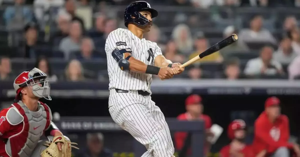 Judge, Grisham HR twice, overcome Trout's 2 homers in Yanks' 11-10 win over Angels that stops skid
