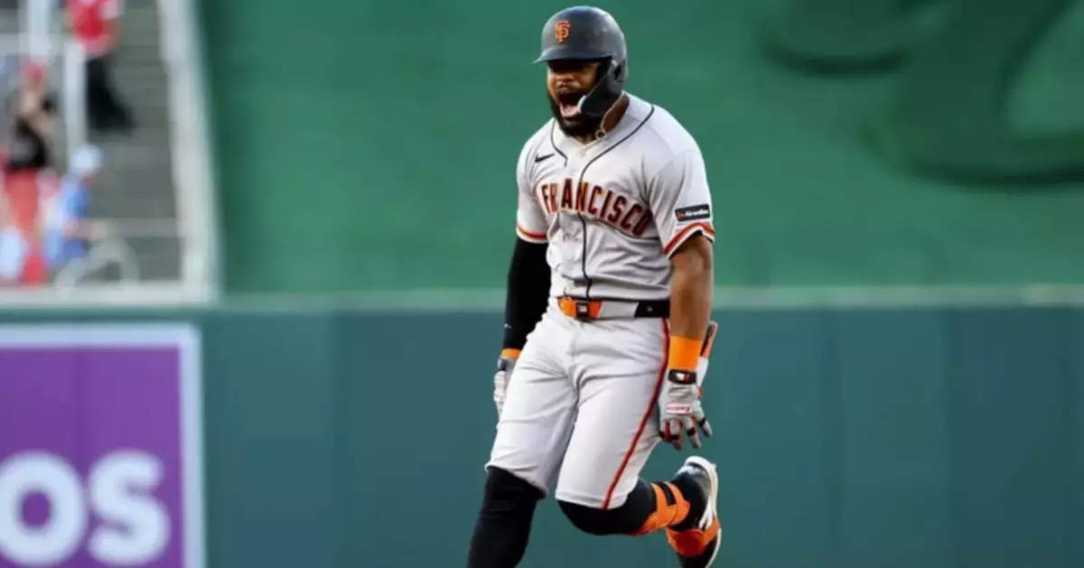 Ramos hits 3-run homer, Webb works six innings as the Giants beat the Nationals 10-5