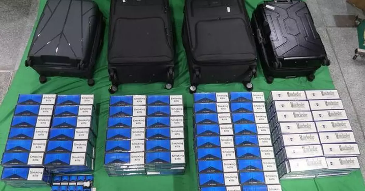 Passenger sentenced for smuggling 58,800 duty-not-paid cigarettes at Hong Kong airport.