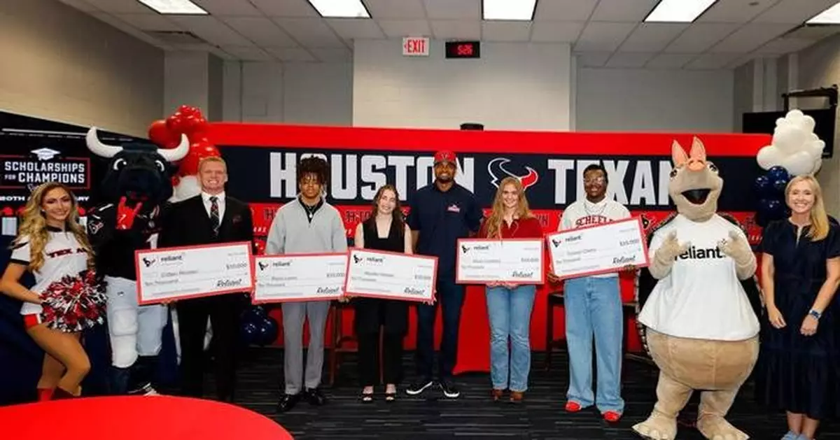 20 Years of Excellence: Reliant and Houston Texans Grant $60,000 in Scholarships to Six Exceptional Student-Athletes