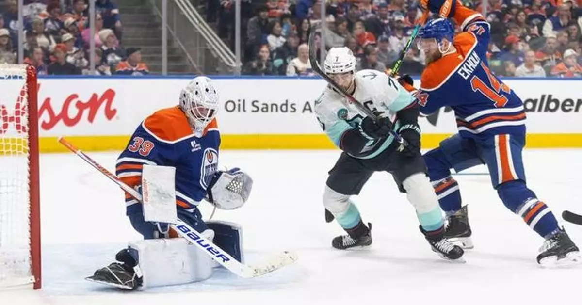 Oilers’ Ingram celebrates birthday with 27-save shutout, 3-0 win against Kraken