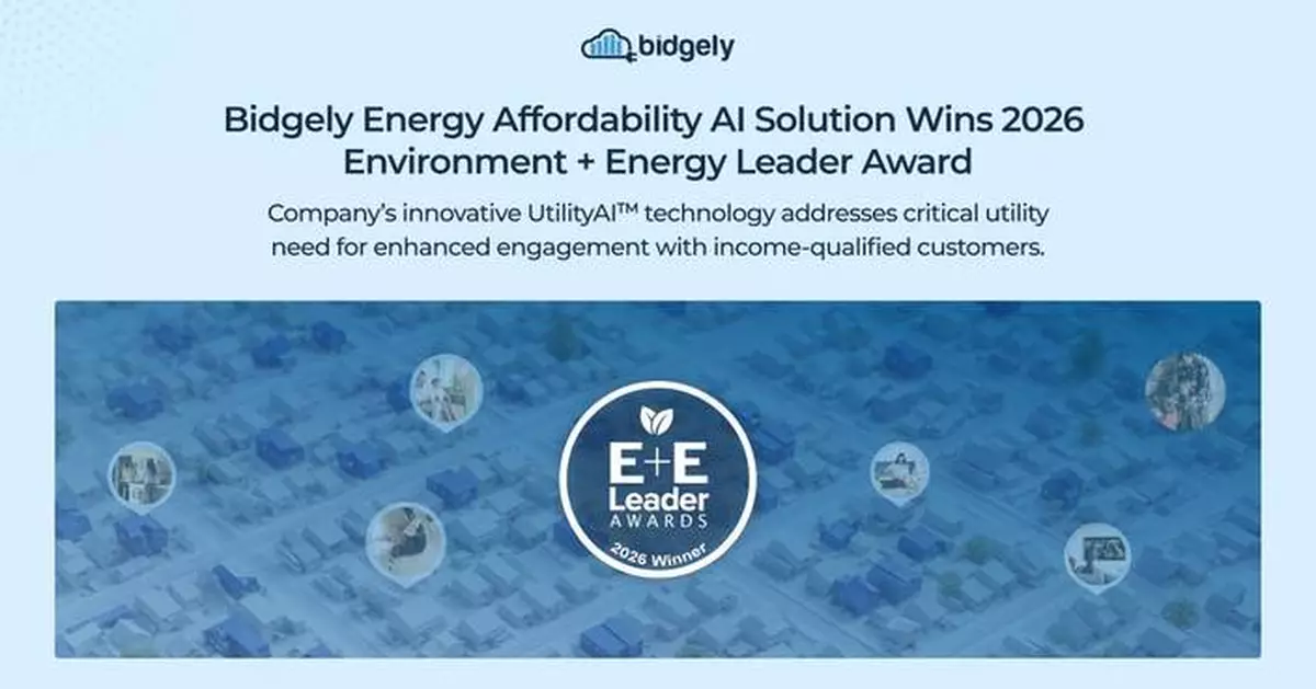 Bidgely Energy Affordability AI Solution Wins 2026 Environment+Energy Leader Award