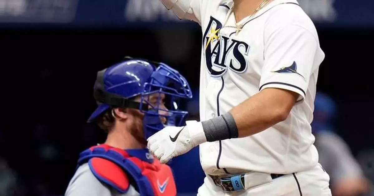 Mullins, Aranda and Caminero homer to lead Rays over Cubs in return to Tropicana Field