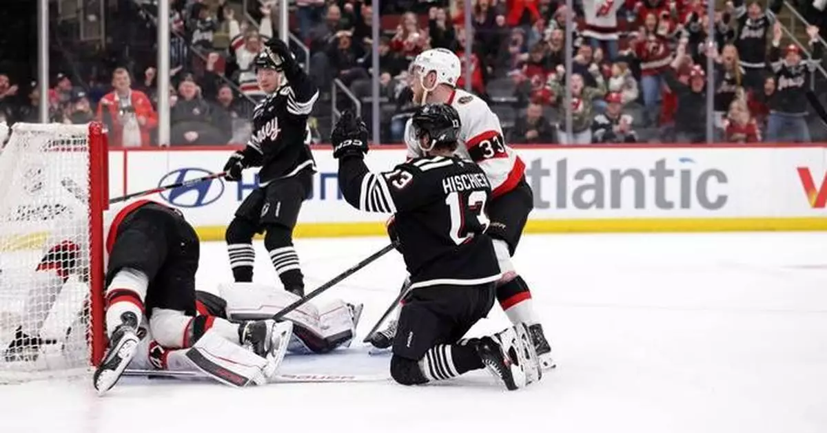 Nico Hischier scores in overtime, Devils beat the Senators 4-3