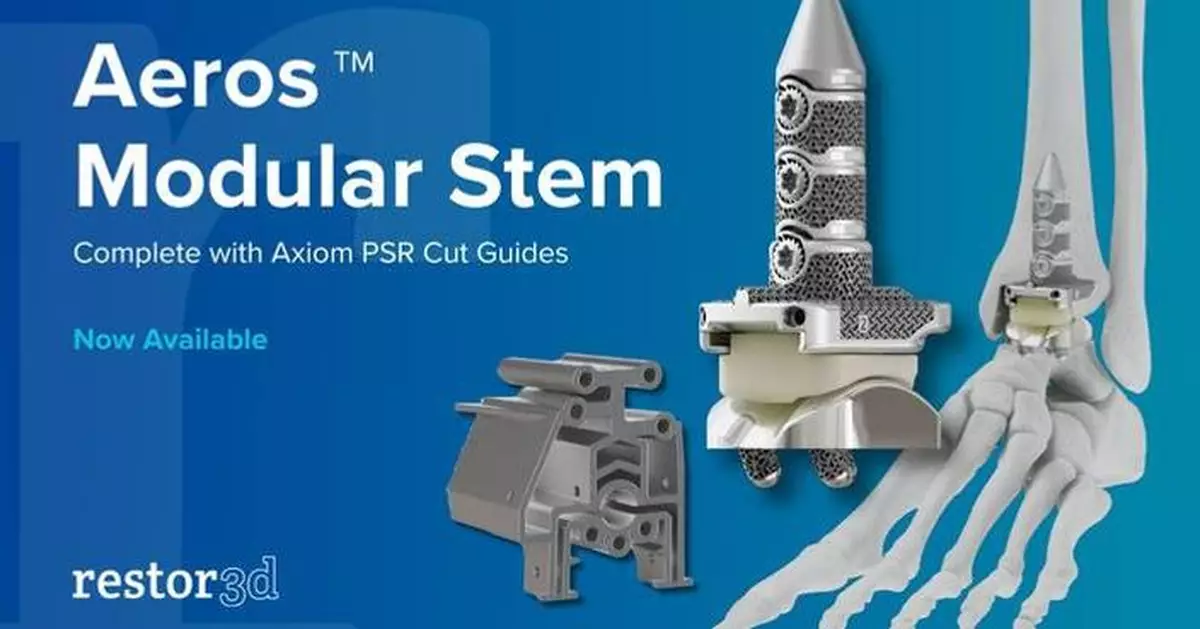 restor3d Announces Full Commercial Release of the Aeros™ Modular Stem System
