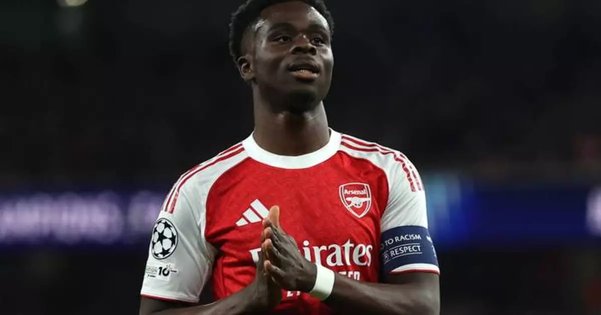 Bukayo Saka set to return for Arsenal after a month out injured in Premier League title boost