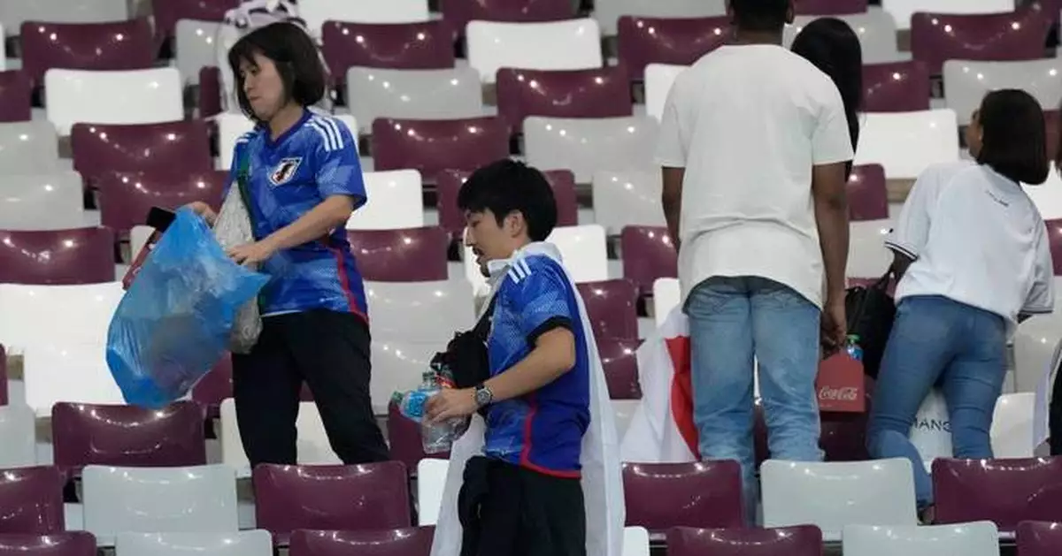 Why you may see Japanese soccer fans cleaning up the stadium after World Cup games
