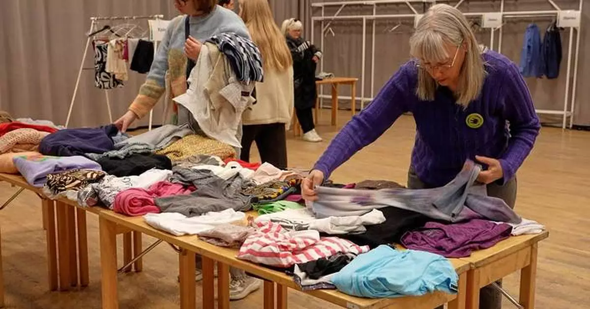 Sweden's secondhand clothing swaps offer a trendy way to cut environmental waste