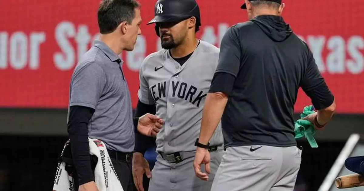 Yankees outfielder Jasson Dominguez to get more elbow testing after hit by pitch