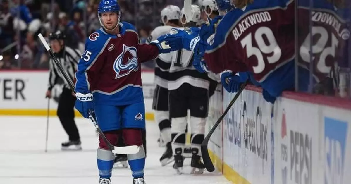 Forward Logan O'Connor caps long comeback with a Game 1 goal to help Avalanche hold off Kings 2-1