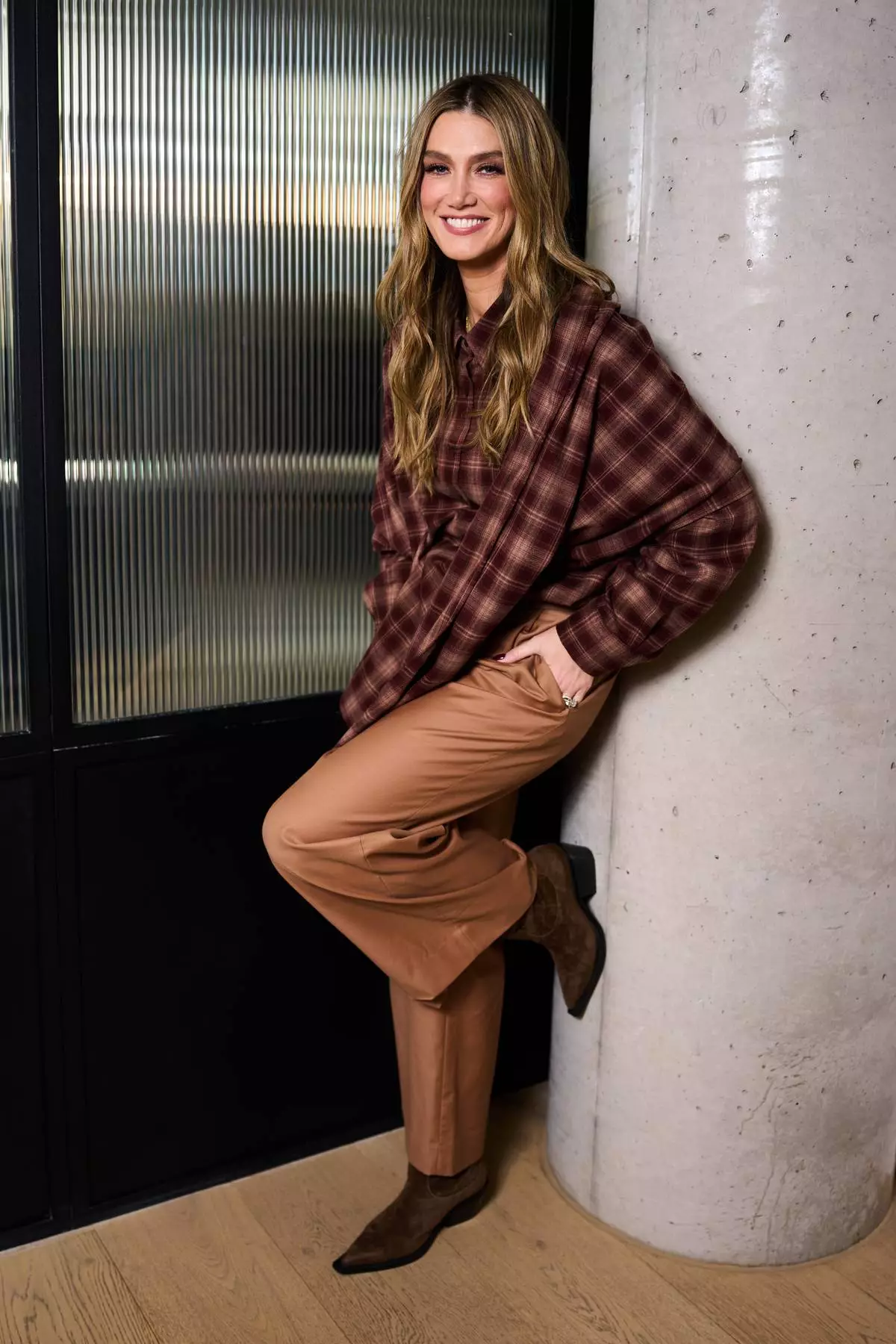Delta Goodrem poses for portrait photographs on Thursday, April 2, 2026, in London. (Photo by Scott A Garfitt/Invision/AP)