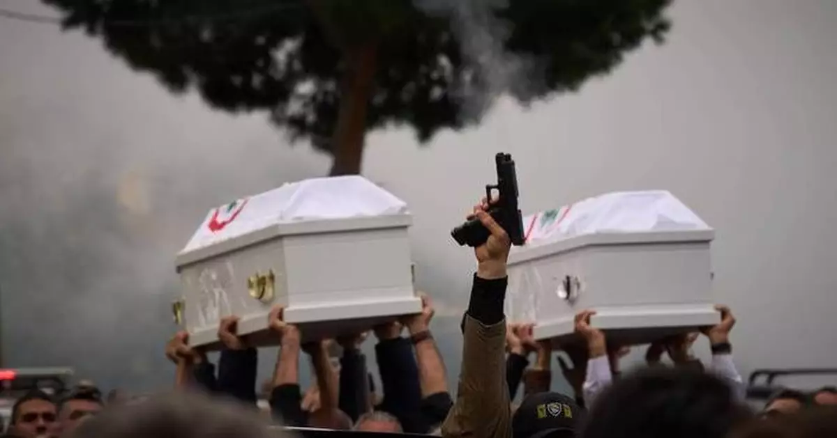 Lebanon buries a Christian official killed in an Israeli strike as anti-Hezbollah anger surges