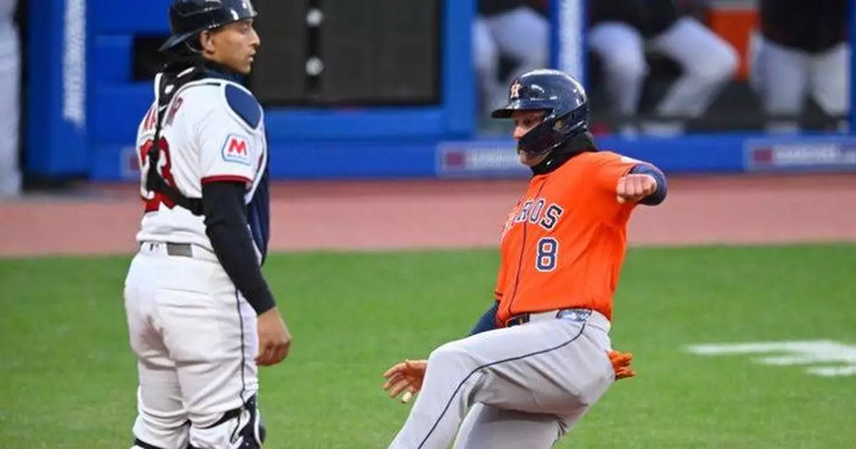 Isaac Paredes' first 2 home runs of season power slumping Astros to 9-2 victory over Guardians