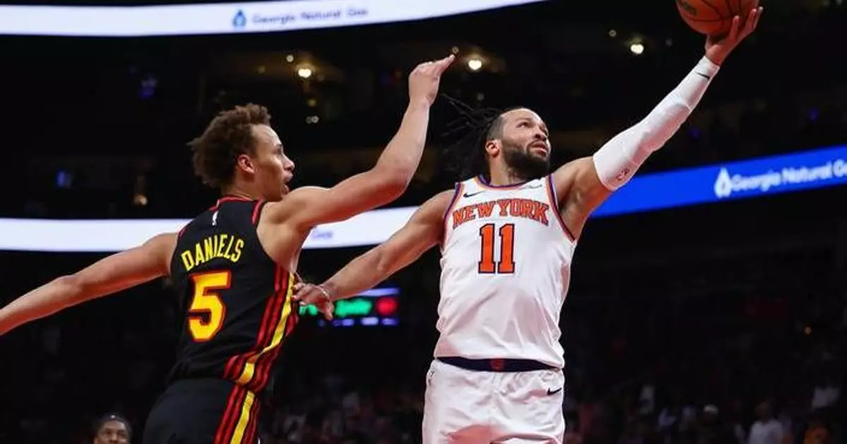 Knicks edge Hawks 108-105 after quick review wipes out McCollum's half-court buzzer-beater