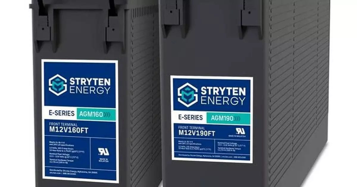 Stryten Energy’s New E-Series AGM Multi‑Terminal Batteries Will Boost Reliability for Telecommunications and Utility Applications